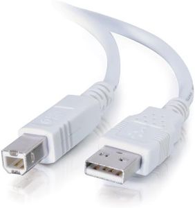 C2G/Cables to Go 13171 1m USB Cable - USB 2.0 A to B Cable White (3.3ft)