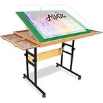ALL4JIG 1500 Piece Jigsaw Puzzle Table with Legs,25"x34"Adjustable Puzzle Tables for Adults, 3-Tilting-Angle Portable Wooden Jigsaw Puzzle Board Portable with 4 Drawers & Cover Birthday Gift for mom