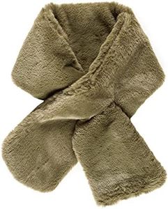 Fur Collar Scarf for Women Faux Fur Scarves Neck Shrug for Fall Winter Coat Dress (FC03-10)