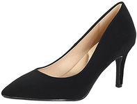 Super Cushioned Memory Foam Inner Sole City Classified Comfort Coen-h Medium High Heel Pointy Toe Pump,10 B(M) US,Black nubuck