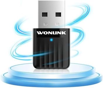 WONLINK Adaptador WiFi USB para PC, Mini Antena WiFi USB Dual Band 5GHz & 2.4GHz, USB WiFi para PC, Dongle WiFi 650Mbps, Antena Wi-Fi Externa Ajustable, Receptor WiFi USB para Windows XP/7/8/8.1/10/11