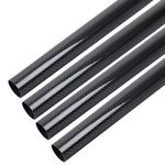 ARRIS 23mm x 25mm x 500mm 3K Roll Wrapped 100% Pure Carbon Fiber Tube Glossy Surface (4PCS)