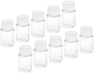 uxcell Plastic Lab Chemical Reagent Bottle 20ml/0.7oz Wide Mouth Sample Sealing Liquid Storage Container 10pcs