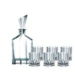 Nachtmann Aspen Decanter and Whiskey Tumbler 7 Piece Set