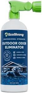 Eco Strong Outdoor Odor Eliminator | Outside Dog Urine Enzyme Cleaner – Powerful Pet, Cat, Animal Scent Deodorizer | Professional Strength for Yard, Turf, Kennels, Patios, Decks (32oz)