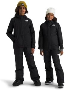 THE NORTH FACE Teen Snowquest Insulated Jacket, TNF Black, Large