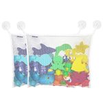 Lezevn 2Pcs Baby Bath Toy Organiser Net Bathtub Toys Storage Mesh Bags Shower Organiser Bag for Storage Bathroom Items