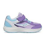 Saucony Kids Girls Cohesion Kdz A/C Running Shoe, Purple/Blue, 2 W US