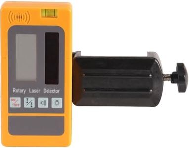 MOUNTLASER Digital Rotary Laser Receiver with Dual Display and Built-In Bubble Level, Compatible with All Red Rotary Lasers - Rod Clamp Included (Red Beam-RD-LDR03-R)