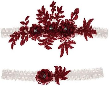 AWFOUGAR Garters for Brides Wedding Garter Elasticated Soft Lace Garter Bridal Wedding Accessories Bride to be Gifts