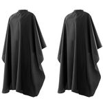 OBTANIM Hair Salon Capes with Snap Closure Waterproof Hairdressing Styling Hair Cutting Coloring Gown Professional Nylon Cape for Barber Hairdressers (2 PACK)