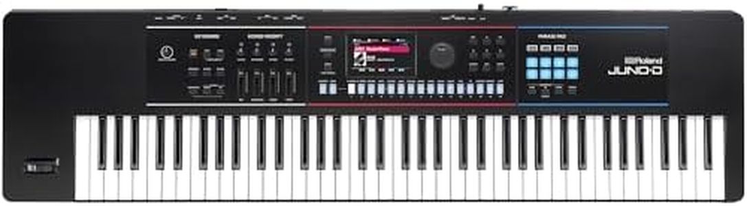 Roland JUNO-D7 Synthesizer | 76-Note Keyboard with Synth Action | ZEN-Core Engine with Over 3800 Onboard Sounds | Intuitive Creative Tools | USB-C Audio/MIDI Interface for Mobile & Computers