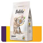 Fidele+ Dry Dog Food A Complete Balanced Diet 12 kg Bag Suitable for All Adult Dogs of Small & Medium Breeds No Artificial Flavours Colours or Preservatives