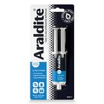 Araldite Standard 2-Part Epoxy Syringe Ultra Strong, Multipurpose & Solvent-Free Adhesive Works as Ceramic, Plastic, Metal, Jewellery & Glass Glue For Durable Bonding & Repairs 24ml