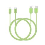 MaGeek USB Type C Cable, (2-Pack) (1.8m / 6ft) Extra Long USB C to USB 2.0 Cables for Samsung Galaxy S8,S8 Plus, Nexus 6P, LG G6, new MacBook, Google Pixel XL,OnePlus2 and more (Green)