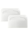 EnBath Commercial Toilet Seat Cover Dispenser Wall Mount (2-Pack), White Half-Fold Toilet Seat Cover Holder for Bathroom/Restroom, 2TSCD-White