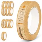 Koju Kraft Paper Packing Tape 24mm x 50m | 1/3/6 packs | Eco Friendly & Recyclable Brown Paper Tape for Packaging Parcels | Strong, Heavy Duty Paper Parcel Tape (1)