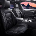 Universal Car Seat Covers Car Front Seat Set of 2 Waterproof PU Leather Car Seat Covers Fit for Toyota Auris Avensis Camry Corolla Highlander Hilux Land Cruiser Prius RAV 4 Urban cruiser Verso Yaris
