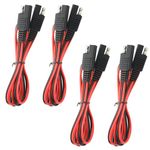 WMYCONGCONG 4 PCS SAE to SAE Extension Cable Quick Disconnect Wire Harness SAE Connector 3 Feet, 18 Gauge (4 PCS 3Ft)