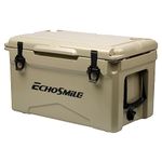 EchoSmile 30/35/40 Quart Rotomolded Cooler, 11 Days Protale Ice Cooler, Ice Chest Suit for BBQ, Camping, Pincnic, and Other Outdoor Activities