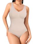 Shapewear Bodysuit for Women Tummy Control Shapewear Sculpting Slimming Bodysuits Body Shaper (#2 Nude Brief,Small)