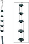 ASTARIN Bell Wind Chimes, Temple Wind Bell, Red Copper Wind Chimes with 5 Bells, Feng Shui Wind Chime for Home Yard Outdoor Decoration, A Great Memorial Wind Chime for Someone Who Loves Peace