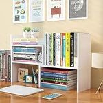 Hbluefat Desktop Bookshelf,Small De