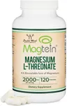Magnesium L Threonate Capsules (Magtein) – High Absorption Supplement – Bioavailable Form for Sleep and Cognitive Function Support – 2,000 mg – 100 Capsules