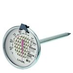 Taylor Meat Oven Thermometer Probe, Temperature Gauge with Probe with Meat Chart, Stainless Steel