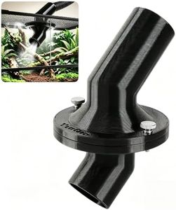 Terrarium Fogger Adapter, Fits 0.8/1.0/1.2in Sprayer Hose, Mesh No Drilling