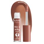 NYX PROFESSIONAL MAKEUP This Is Milky Gloss, Lip Gloss with 12 Hour Hydration, Vegan - Milk The Coco (Dark Chocolate)