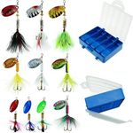 FouceClaus Fishing Lures 10pcs Spin