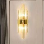 Harold Electricals Vintage Asgard Wall Sconces | Glass Retro Wall Light for Living Room, Bedroom, Lobby, Dining Area, Villa & Home Decoration - Golden Frame(Bulb Included) 3000K