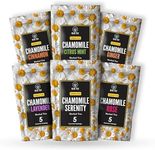 BLUE TEA - Chamomile Assorted Herbal Sampler Tea Pack (6 Flavors, 30 Tea Bags) | Cinnamon, Citrus Mint, Ginger, Lavender, Rose | Gifts for Her & Him |