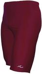 Adoretex Boy’s and Men’s Pro Athletic Solid Swim Jammers, Competition Practice Training Swimsuit for Kids and Adults (MJ001) - Maroon - 40