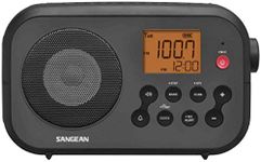 Sangean PR-D12 PR-D12 AM/FM NOAA Weather Alert Digital Tuning Portable Radio Black