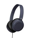 JVC HA-S31M Wired Over-Ear Headband Headphones with Microphone & Remote - Slate Blue