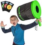 Squirrel Products Smash Blast Pro Rapid Fire Air Cannon Vortex Blaster, Novelty Toy, Hilarious Gift for Pranks or Gags, Indoor or Outdoor Play, Fun for Kids Age 8+, Teens, Adults, Kid Safe - Green