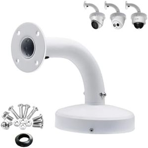CTXSumTec Security Camera J-Type Wall Mount Junction Box Bracket, Dome Camera Mount Universal Camera Wall Mounting Bracket/IP Camera for CCTV Security Camera (7" J-Shapped Mount)