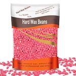 Wax Beads, Professional Hard Wax Beads 500g Hair Removal for All Body, Brazilian Bikini Face Legs Eyebrow Painless As a Gifts for Women & Men (rose)