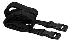 Longridge Golf Trolley Straps with Clips, Black