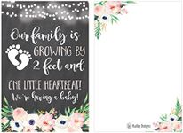 25 Pregnancy Announcement Card Set, We're Expecting Baby Surprise Having Birth Reveal Only Best Friends Get Promoted To Auntie Aunt Uncle Grandpa Grandma Grandparent Sister Brother Family Dad Mom