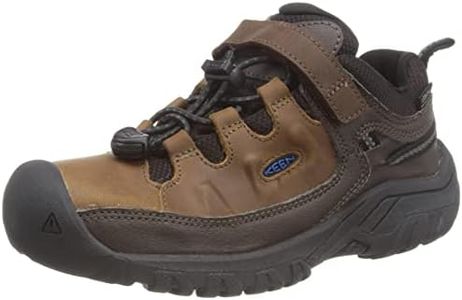 KEEN Unisex Kid's Targhee Low Waterproof Hiking Shoe, Coffee Bean Bison, 11 US