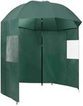 vidaXL Green Outdoor Fishing Umbrel