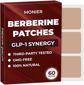 Berberine GLP-1 Patches for Women & Men | GLP1 Patch with Berberine, L-Glutamine, Garcinia Cambogia, Resveratrol | 60 Days Supply