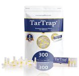 TarTrap 300-Pack Premium Cigarette Filters, Superior Tar & Chemical Removal, Fits Regular & King Size Cigarettes, Disposable Cigarette Filter Tips, Tar Bar Filters for Smokers