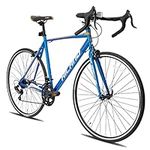 Hiland Road Commuter Bike 700C Wheels 14 speeds Shimano Racing Bike for Men Womens, Blue