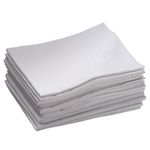 ECR4Kids 12-Pack Toddler Cot Sheet with Elastic Straps, Toddler Size Daycare and Preschool Cot Sheets for Rest Time, 38.4" x 21.4" - White