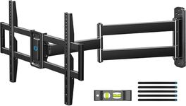 Pipishell Full-Motion Long-Arm TV Wall Mount for 32-75 Inch TVs up to 100 lbs, Corner TV Mount with 32.37” Extension, Swivel & Tilt, Space-Saving Wall Mount TV Bracket, Max VESA 600x400mm, PILF18