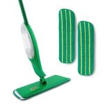 Libman Freedom Spray Mop Kit | Microfiber Mop | Household Essentials | Hardwood Floor Cleaner | Wall Mop | 24 Oz Reservoir Tank | Two Extra Replacement Heads Included